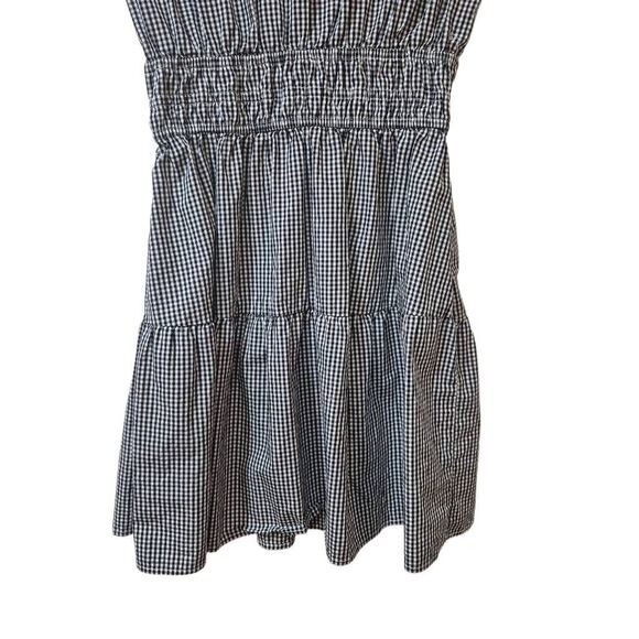 Rachel Zoe Women's Black & White Gingham Cotton Dress w Pockets & Sleeveless - Picture 4 of 12